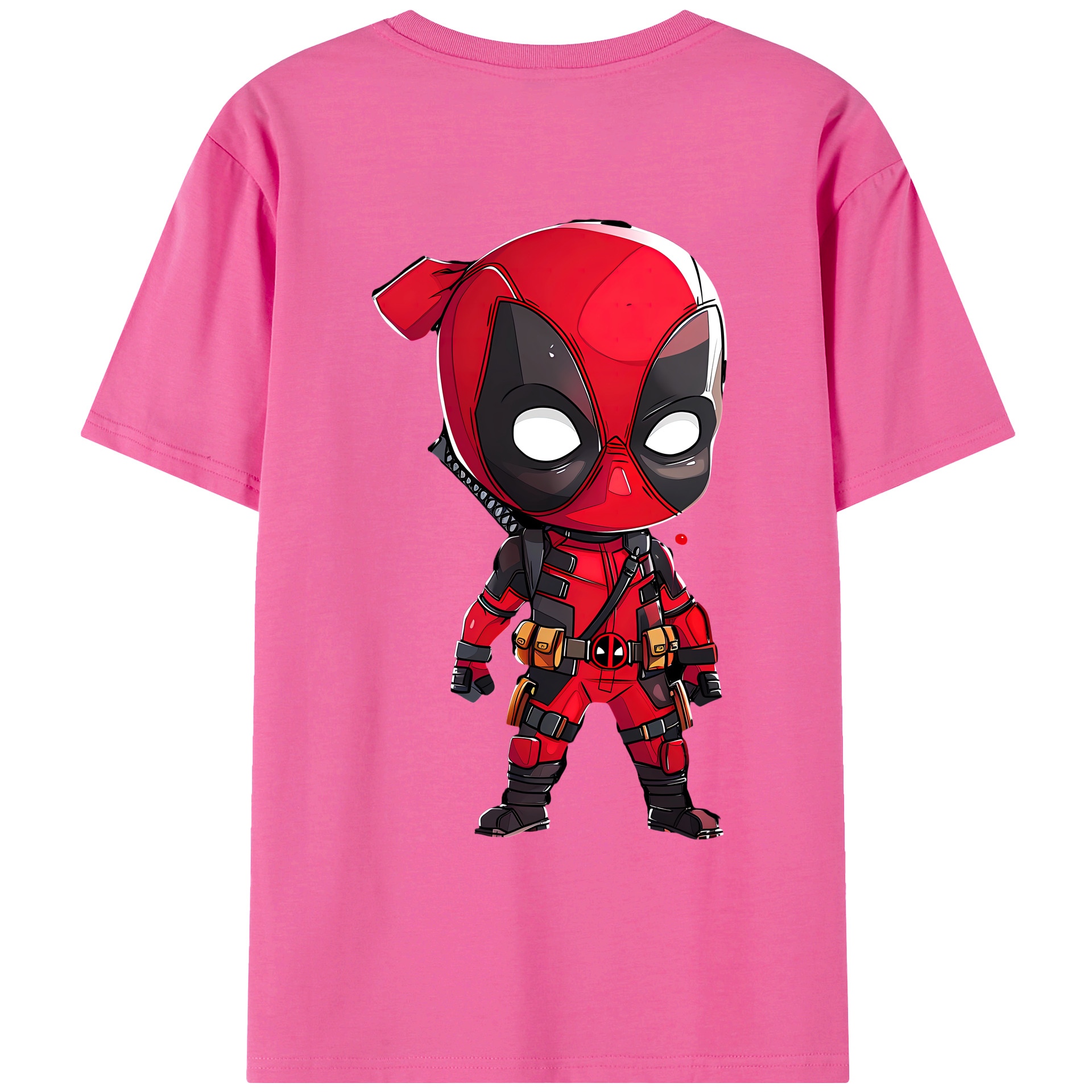 （画像用） Deadpool デッドプール レディース半袖Tシャツ(バックプリント)